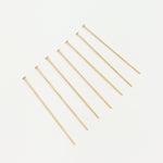 Load image into Gallery viewer, Gold-filled Flat 1.5 Inch Headpins