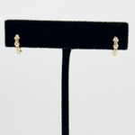 Load image into Gallery viewer, HP402076. 14K Solid Gold Diamond Hoop Earrings