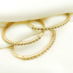 Load image into Gallery viewer, KG100. 14K Solid Gold Bangle with Diamonds