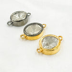 Load image into Gallery viewer, DC940A. Polki Diamond & Sterling Silver Small Connector