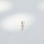 Load image into Gallery viewer, PN004850Y14DI1. 14K Solid Gold Cross Diamond Charm