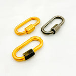 Load image into Gallery viewer, DC603. Sterling Silver Oval Carabiner Clasp