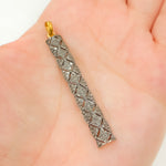 Load image into Gallery viewer, DP153. Diamond Sterling Silver Rectangle Pendant