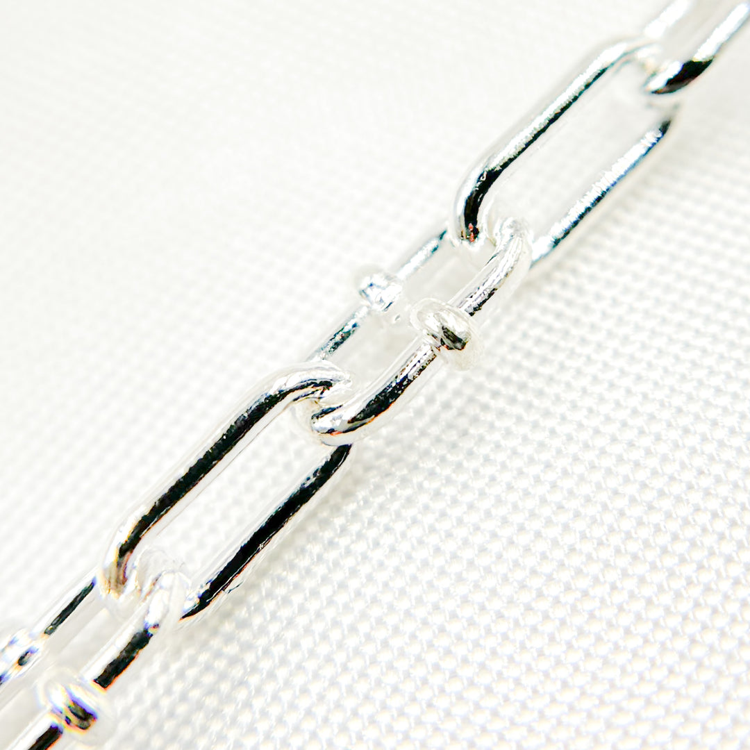Silver Oval & Mariner Link Chain