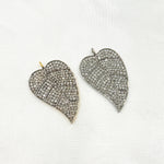 Load image into Gallery viewer, DC447. Diamond Sterling Silver Leaf Pendant