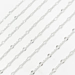 Load image into Gallery viewer, V304SS. Sterling Silver Cable and Diamond Cut Marina Link Chain