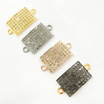 Load image into Gallery viewer, DC280. Diamond Sterling Silver Rectangle Connector