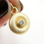 Load image into Gallery viewer, Diamond Sterling Silver Round Charm