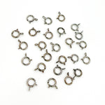 Load image into Gallery viewer, BRSRC1. 5MM Black Rhodium Sterling Silver Spring Ring Clasp