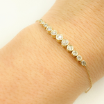 Load image into Gallery viewer, BFI60576. 14k Solid Gold Diamond Bracelet