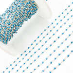 Load image into Gallery viewer, Dainty Bead Sterling Silver Wire Chain