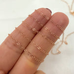 Load image into Gallery viewer, 1020FRGF. Rose Gold Filled Flat Cable Chain