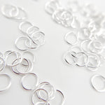 Load image into Gallery viewer, Buy White Sterling Silver Open Jump Ring
