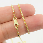 Load image into Gallery viewer, 14K Solid Gold Box Chain