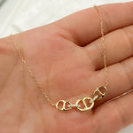 Load image into Gallery viewer, NT404253. 14K Solid Gold Link Diamond Necklace