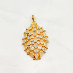 Load image into Gallery viewer, DSP045. Diamond Sterling Silver Oval Pendant with Gemstone