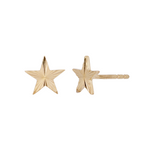 Load image into Gallery viewer, Solid Gold Star Stud Earrings