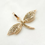 Load image into Gallery viewer, DP147. Diamond Silver Dragonfly Pendant
