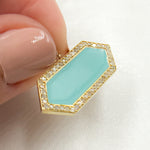 Load image into Gallery viewer, DP813A. Diamond Sterling Silver Enamel Pendant