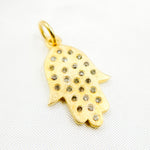 Load image into Gallery viewer, DP447. Diamond Sterling Silver Hamsa Pendant
