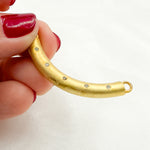 Load image into Gallery viewer, DC595. Diamond Sterling Silver Long Tube Connector