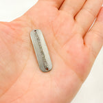 Load image into Gallery viewer, DC954. Diamond Sterling Silver Long Oval Connector