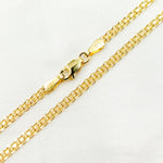 Load image into Gallery viewer, 035R03AC2T2 Bracelet. 14K Solid Gold Bismark Link Bracelet