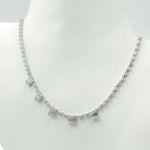 Load image into Gallery viewer, Gold Diamond Dangle Necklace
