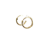 Load image into Gallery viewer, HP400768Y. 14K Solid Gold Diamond Hoops