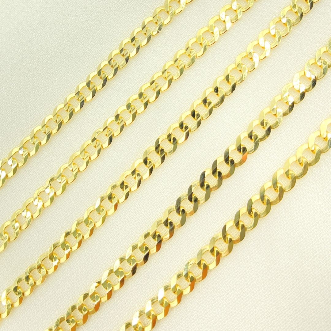 Gold Flat Cuban Links Chain