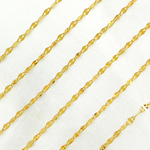 Load image into Gallery viewer, Gold Plated 925 Sterling Silver Flat Marina Link Chains