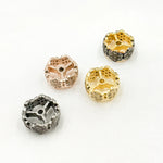 Load image into Gallery viewer, DC741. Diamond Sterling Silver Spacer Bead