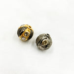 Load image into Gallery viewer, DC843. Diamond & Sterling Silver Round Bead