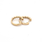 Load image into Gallery viewer, EHG56717. 14k Solid Yellow Gold Diamond Hoops