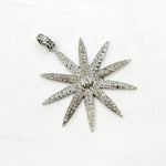 Load image into Gallery viewer, DP2004. Diamond & Sterling Silver Flower Pendant