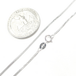 Load image into Gallery viewer, 14K Solid White Gold Wheat Chain