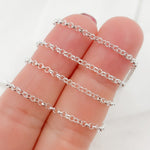Load image into Gallery viewer, Silver Rolo Link Chain