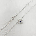Load image into Gallery viewer, 14K Solid Gold Flower Solitaire Tiny Necklace