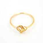 Load image into Gallery viewer, Buy 14K Solid Gold Double Heart Diamond Ring