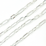Load image into Gallery viewer, Sterling Silver Flat Long and Short Link Chains