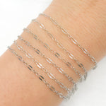 Load image into Gallery viewer, Oxidized Sterling Silver Flat Marina Chain