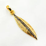 Load image into Gallery viewer, DC462. Diamond Sterling Silver Leaf Pendant