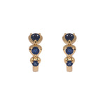 Load image into Gallery viewer, EHZ57588. 14K Solid Gold Fancy Gemstone Hoops