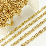 Load image into Gallery viewer, Y104GP. Gold Plated 925 Sterling Silver Rope Chain