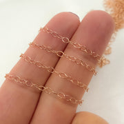 1310RGF. Rose Gold-Filled Smooth Cable Chain