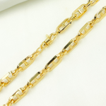 Load image into Gallery viewer, 14K Yellow Hollow Gold Diamond Cut Mariner Link Chain