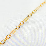 Load image into Gallery viewer, 14K Gold Flat Marina and Cable Links Necklace.
