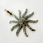 Load image into Gallery viewer, DP268. Diamond Sterling Silver Sun Pendant