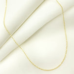 Load image into Gallery viewer, 14K Solid Yellow Gold Diamond Cut Ball Link Necklace