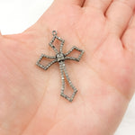 Load image into Gallery viewer, DC318. Diamond Sterling Silver Cross Pendant
